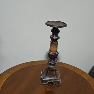 Elegant Brown Candlestick Holder
